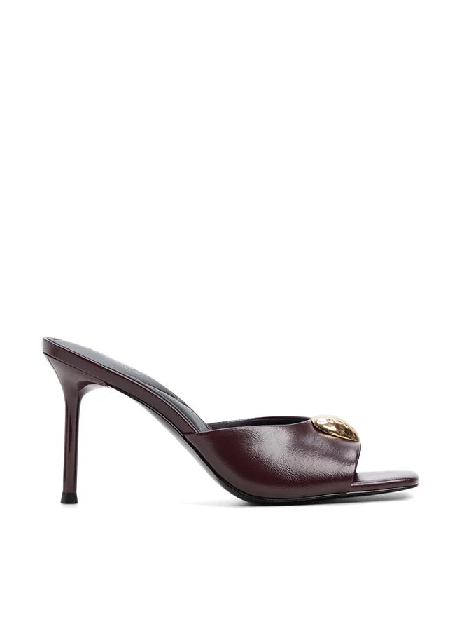 Eleona Ladies Red Heeled Sandals