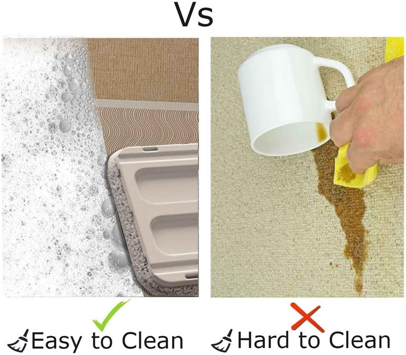 Tazweeq Bath Mat Rug, Anti-Slip Bathroom Floor Mats, Fast Drying Super Absorbent Thin Rubber Bath Rugs Fit Under Door, Washable Floor Bathmat in Front of Bathtub Shower Room & Sink (40cm*60cm) - Image 3