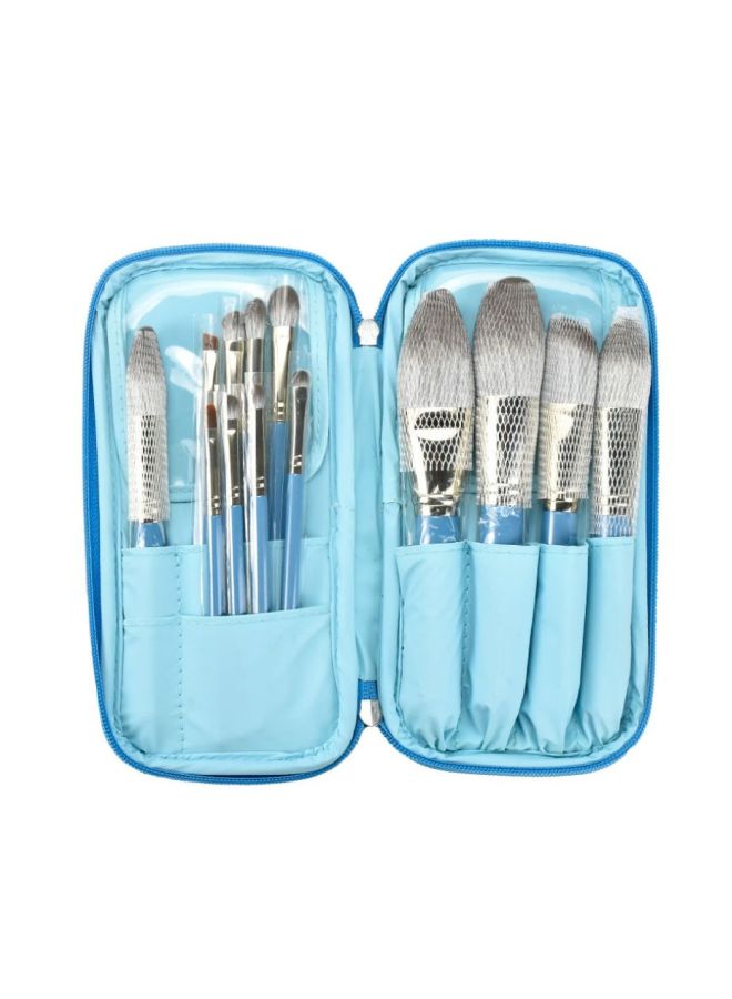 Beauenty 13-Piece Make Up Brush With Bag Blue/Silver/Grey - Image 1