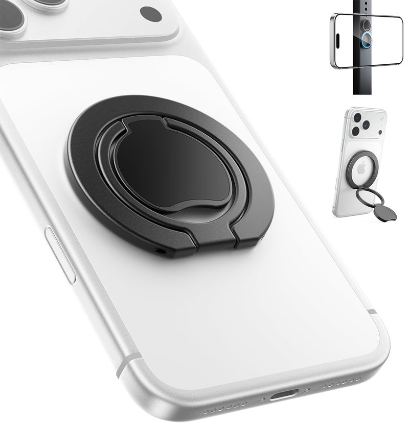 SUPERONEã€Upgradedã€‘ Ultra-Thin Magnetic Phone Grip for MagSafe Ring Holder, Removable Gym Dual-Sided Magnets MagSafe Kickstand for iPhone 17/16/15/14/13/12 & All Smartphones, Fit Magnetic Car Mount - Image 1