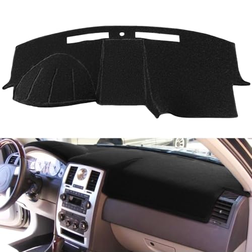 Dash Cover Mat Custom Fit for Chrysler 300 300C 20052010 Dashboard Cover Pad Carpet Protector Black F49
