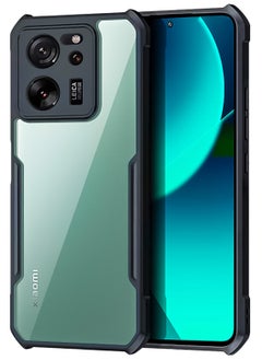 ماركة غير محددة حافظة لهاتف Xiaomi 13T Pro، وسائد هوائية مقاومة للصدمات من مادة TPU مع حماية عدسة الكاميرا، متوافقة مع حافظة Xiaomi 13T مقاس 6.67 بوصة، غطاء خلفي للهاتف المحمول شفاف مضاد لبصمات الأصابع، جراب هاتف نحي  - Image 1