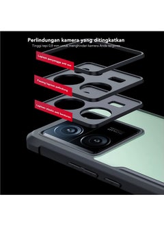 ماركة غير محددة حافظة لهاتف Xiaomi 13T Pro، وسائد هوائية مقاومة للصدمات من مادة TPU مع حماية عدسة الكاميرا، متوافقة مع حافظة Xiaomi 13T مقاس 6.67 بوصة، غطاء خلفي للهاتف المحمول شفاف مضاد لبصمات الأصابع، جراب هاتف نحي  - Image 5