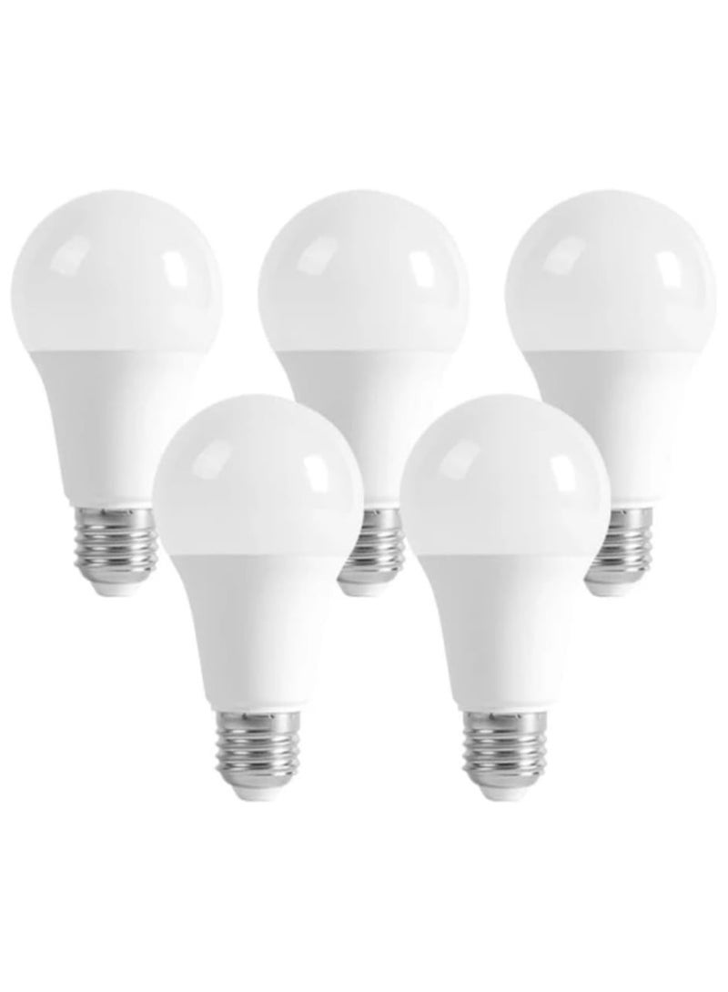 لمبة ليد 12 واط E27 ضوء اصفر دافىء ، 5 قطع اصفر دافىء, 12 واط. - Image 1