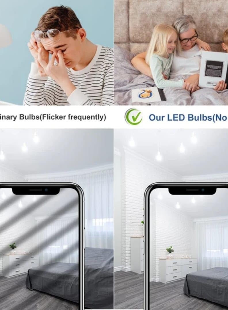 لمبة ليد 12 واط E27 ضوء اصفر دافىء ، 5 قطع اصفر دافىء, 12 واط. - Image 4