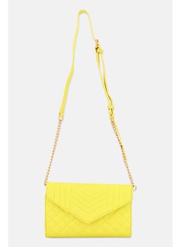 Women Textured Mini Cross Body Bag, 23 x L 16 x H 3 x W cm, Yellow - pzsku/Z22BDA24CB03C0BABF63CZ/45/_/1737642512/0a2a0c67-2311-4adc-805b-4e81d8edb7c8