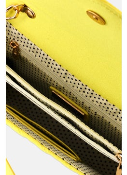 Women Textured Mini Cross Body Bag, 23 x L 16 x H 3 x W cm, Yellow - pzsku/Z22BDA24CB03C0BABF63CZ/45/_/1737642515/865b5945-304e-45a0-8fd2-2fd559ae6aeb