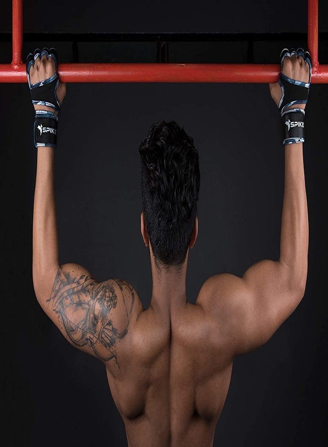 SPIKE Leather Fitness Gym Gloves with Wrist Support Grip and Breathable Glove Design Used for Weight Lifting, Pull Up, Crossfit, Cycling, Driving, Fitness, Gym Training for Both Men and Women (Large) - Image 5