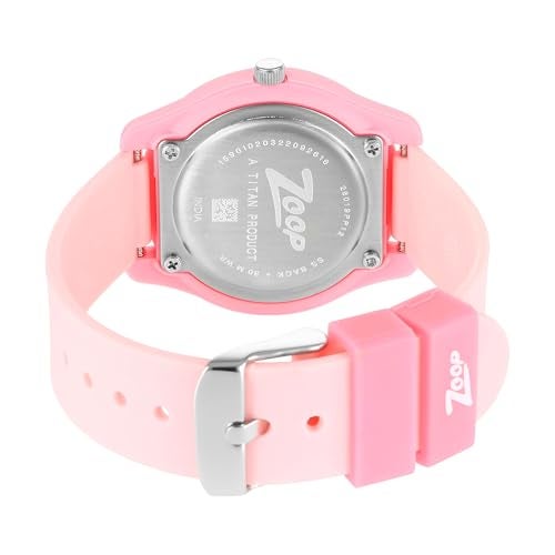Zoop Analog Watch with White Dial & Pink Strap for Boys Girls Kids, from House of Titan - NU26019PP12W - Image 3