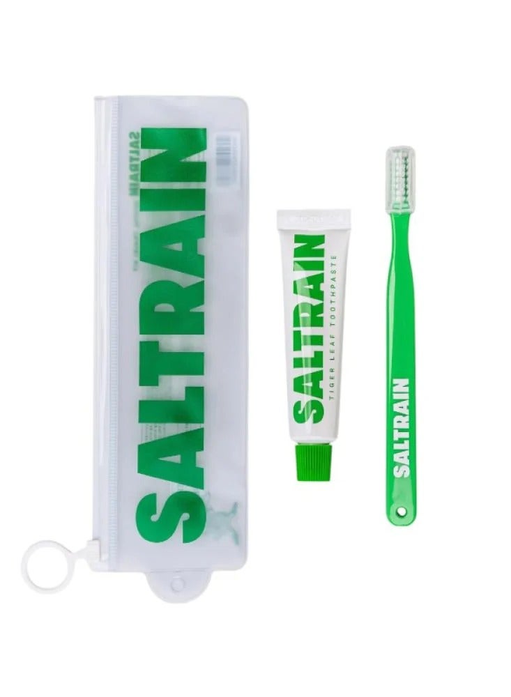 Tiger Leaf Ultra Fresh Toothpaste Travel Kit With Toothbrush 30g Green