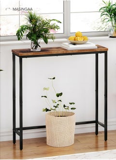MASINGAA Console Table, Modern Hallway Entryway Table, Behind Couch Sofa Side Table, Narrow End Table for Entryway, Living Room, Bar Table, Bedroom(75×75×24 CM)  - Image 3