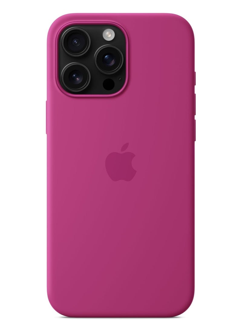 Exotic - Silicone Magsafe Case for iPhone 16 Pro Max Diffuse Moon Red - Support Wireless Charging Premium Quality Design 6.86 inch - Image 1