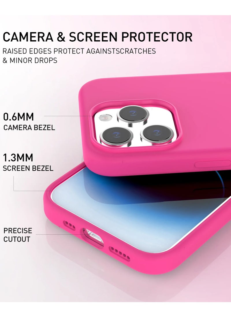 Exotic - Silicone Magsafe Case for iPhone 16 Pro Max Diffuse Moon Red - Support Wireless Charging Premium Quality Design 6.86 inch - Image 1