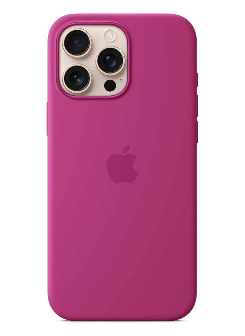 Exotic - Silicone Magsafe Case for iPhone 16 Pro Max Diffuse Moon Red - Support Wireless Charging Premium Quality Design 6.86 inch - Image 1