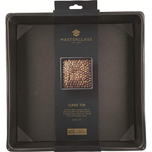 Master Class MasterClass 25 cm Deep Cake Tin with PFOA Non Stick and Loose Bottom, 1 mm Carbon Steel, 10 Inch Square Pan - Image 5
