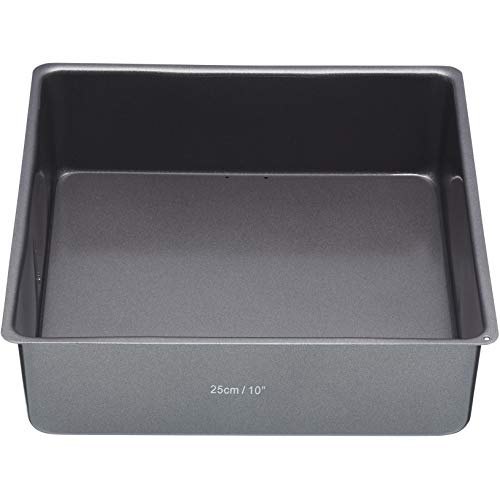 Master Class MasterClass 25 cm Deep Cake Tin with PFOA Non Stick and Loose Bottom, 1 mm Carbon Steel, 10 Inch Square Pan - Image 2