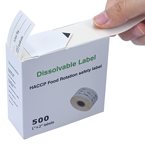 L LIKED 500 Stickers Use by 1 x 2 Inch Dissolvable Food Storage Labels for Containers - Image 5