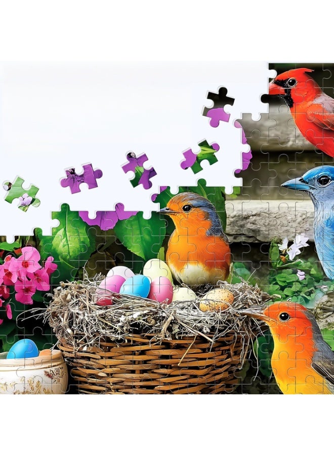 1000 Piece Puzzle for Adults, Colorful Birds Jigsaw Puzzle, Colorful Hummingbird Puzzles, Bird Lover Challenging Puzzles for Friends Family Activity Game Nights Gifts - Image 3
