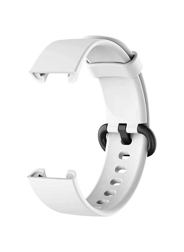 Generic For Xiaomi Mi Watch Lite Strap Replacement Sport Soft Silicone Bracelet For Xiaomi Redmi Watch Smart Watch Band - White  - Image 1