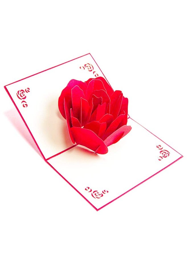 ENJOYPRO 3D Rose Pop Up Card, Valentines day card, Mothers day card, Flower Greeting Card, Birthday Card With Envelope (3D Rose, Pack of 1) - Image 5