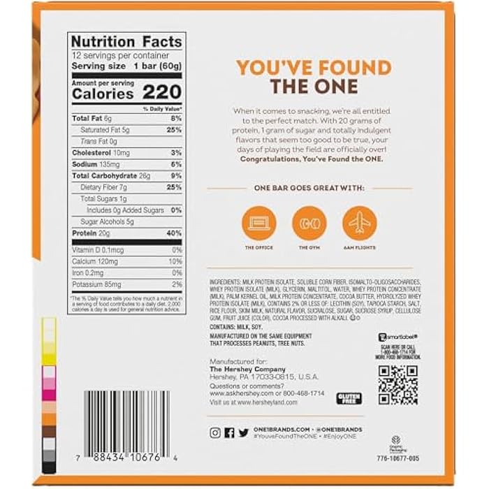 ONE Protein Bars, Maple Glazed Doughnut, Gluten Free with 20g Protein and 1g Sugar, Pantry Staples, 2.12 oz (12 Count) - Image 2