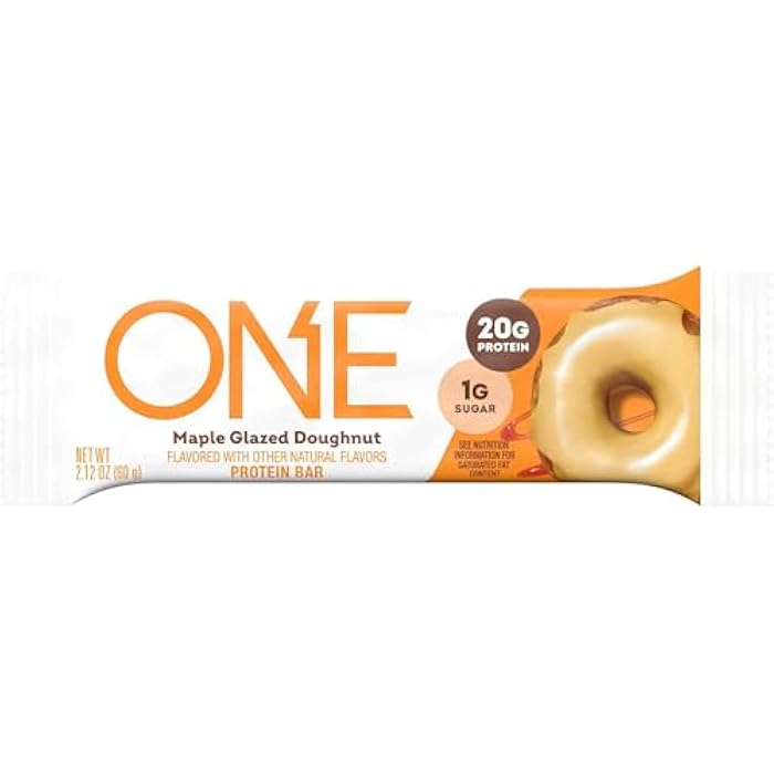 ONE Protein Bars, Maple Glazed Doughnut, Gluten Free with 20g Protein and 1g Sugar, Pantry Staples, 2.12 oz (12 Count) - Image 5