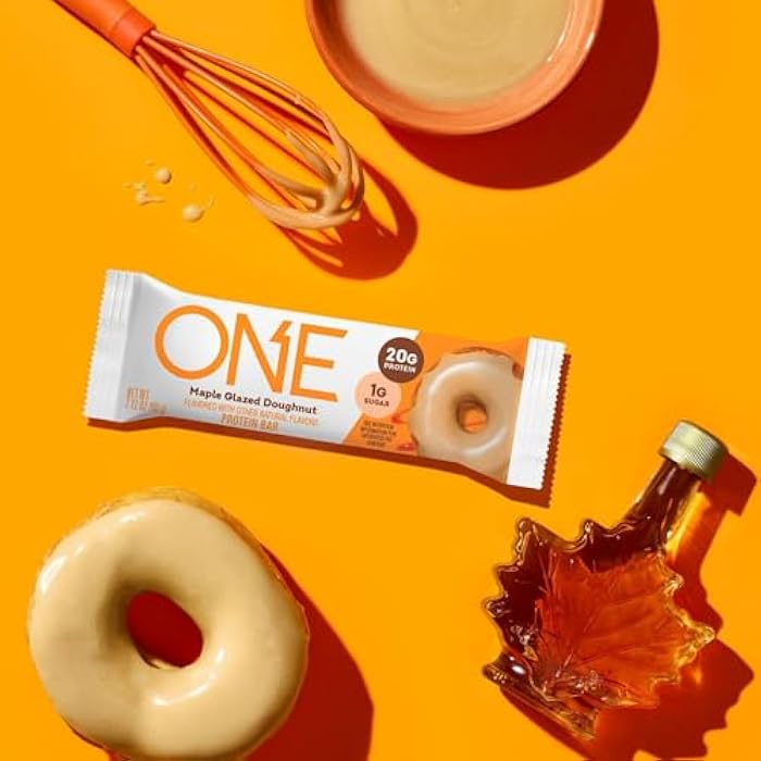 ONE Protein Bars, Maple Glazed Doughnut, Gluten Free with 20g Protein and 1g Sugar, Pantry Staples, 2.12 oz (12 Count) - Image 3