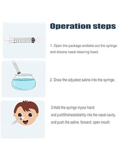 Gonice 4 Pieces, Nasal Irrigator Syringe for Baby, Nasal Aspirator, Silicone Nasal Suction Tip, Pressure Nasal Syringe, Safe Nose Cleaner with Cleanable & Reusable Silicone Nasal Suction Tip (10ML)  - Image 4