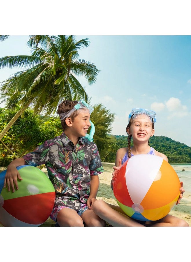 Top Race Large Beach Balls Bulk Beach Balls - Big Inflatable Beach Balls 24 Inch For Kids, Pool, Summer Beach Party Favors & Water Games Beachball - Large Beach Ball Jumbo Beach Balls Blow Up Ball  - Image 5