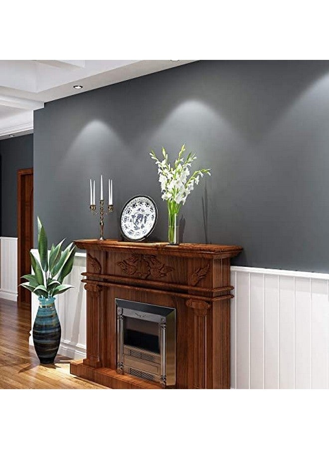 صن بيرد ورق حائط رمادي ذاتي اللصق، ورق حائط صلب قابل للتقشير واللصق لغرف النوم وخزائن غرفة المعيشة ورق غرفة النوم الحديثة وغرفة المعيشة (رمادي داكن) (24 × 48 بوصة) - Image 3