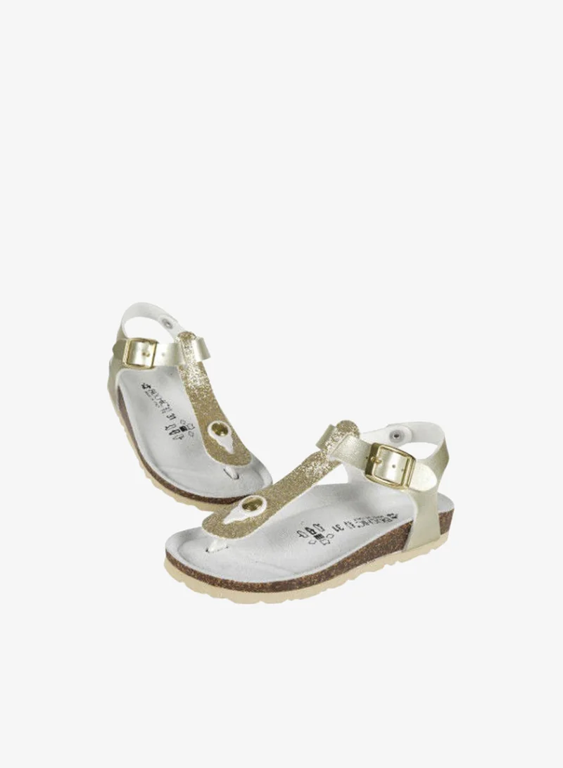 BiOCHIC Biochic Girls Thong Sandals Backstrap 012-420 831M-Platin