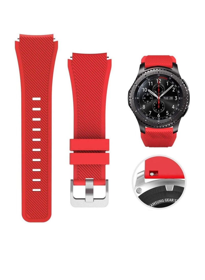 Soft Silicone Watch Band Compatible With Samsung Galaxy Watch 3 Gear S3 Frontier Amazfit Bip/Active Huawei Watch gt 2/2E Bracelet - Image 1