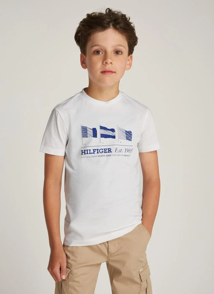 TOMMY HILFIGER Youth Waving Flag Regular T-Shirt