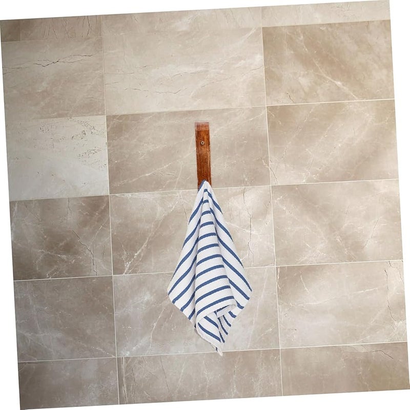 Tehaux Bamboo Wall Hooks Set Of 6 For Kitchen Bathroom And Entryway Decor - Image 5