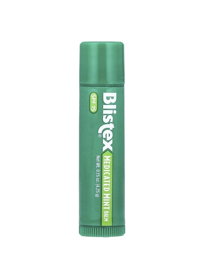 Blistex Blistex, Medicated Lip Protectant/Sunscreen, SPF 15, Mint, 0.15 oz (4.25 g)  - Image 1