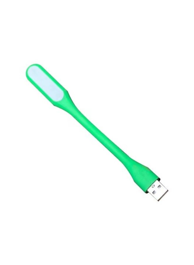 USB Mini Flexible Light Night Reading Lamp Green 169x18x9mm  - Image 1