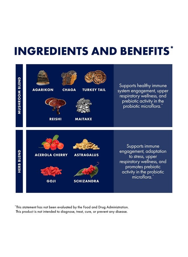 Host Defense MycoBotanicals Immune* Powder - Immune System Powder - Immune & Gut Health Support Supplement - Herbal Powder Supplement with Chaga, Reishi & Turkey Tail - 3.5 oz (32 Servings)* - Image 4