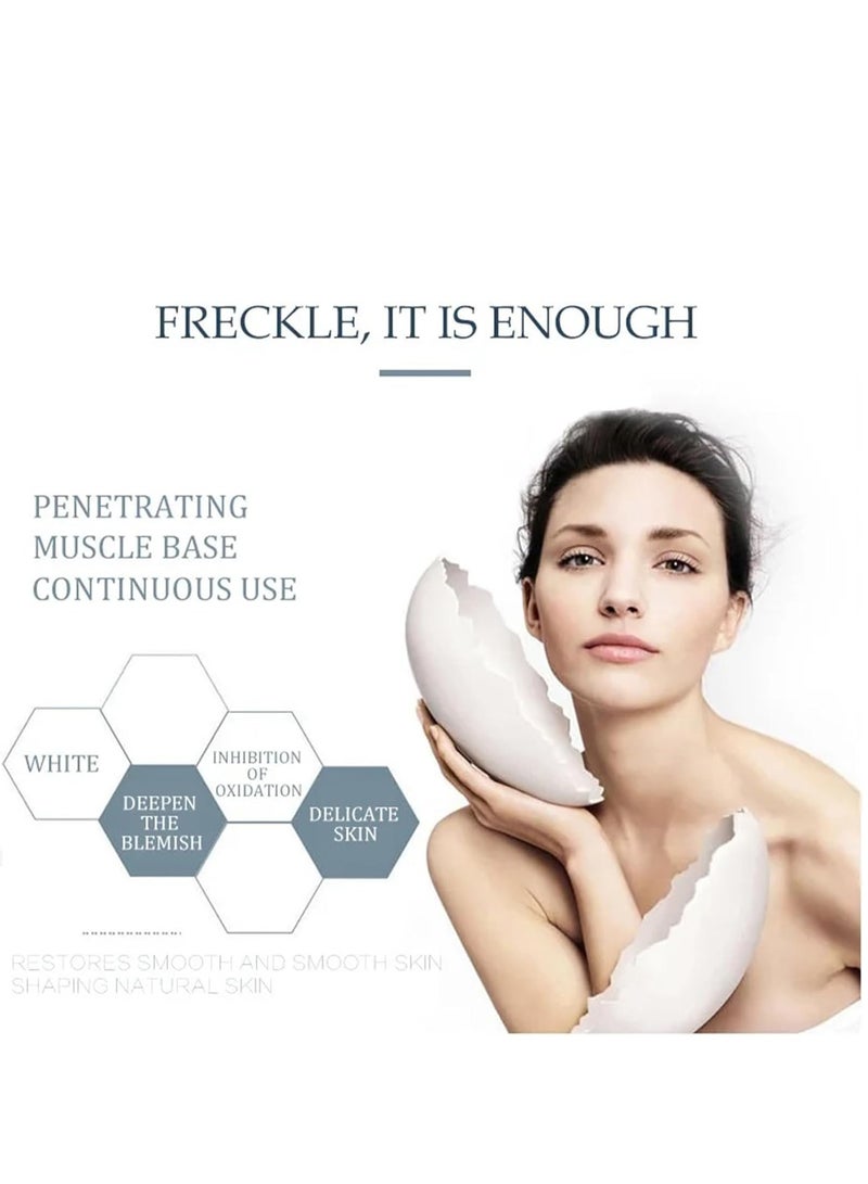 HOMTOPY مزيل البقع الداكنة للوجه، علاج الكلف، مصحح فرط التصبغ، كريم للبقع مع فيتامين C والجلسرين، يخفف بقع الشمس والنمش للحصول على لون بشرة متساوي 50 جرام - Image 3