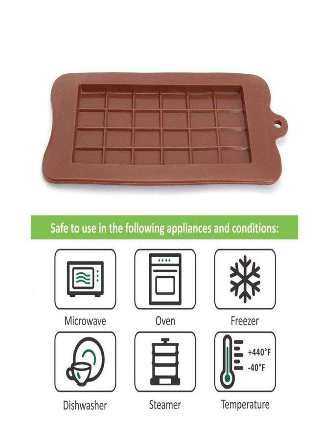 Barasti Silicone Chocolate Mould Set Big Deep Bar and Candy Moulds Non Stick Flexible Baking Tray for Homemade Chocolate and Desserts - Image 4