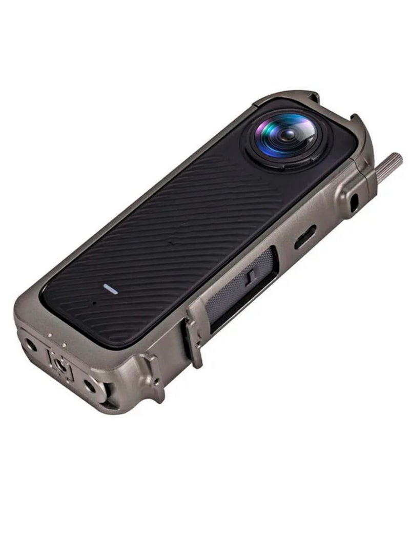 Aluminum Alloy Frame For Insta360 X4 Metal Protective Frame With Cold Shoe Mount Bezel Rabbit Cage Bracket For Insta360 X4 Camera Accessories - Image 4