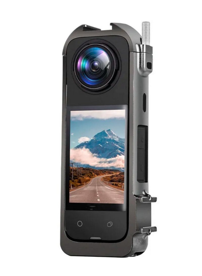 Aluminum Alloy Frame For Insta360 X4 Metal Protective Frame With Cold Shoe Mount Bezel Rabbit Cage Bracket For Insta360 X4 Camera Accessories - Image 5