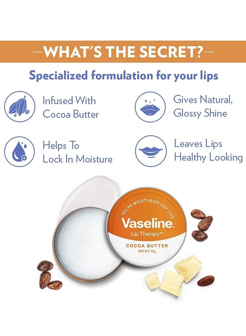 فازلين مرطب شفاه بزيت الزيتون وزبدة الكاكاو 3 × 20 جم - Image 3