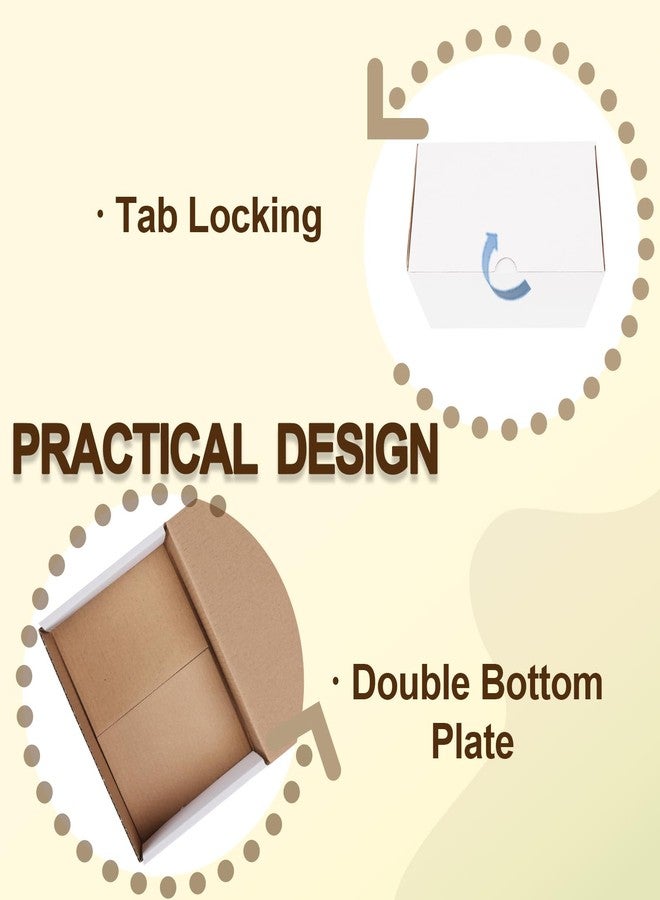 WIFTREY 7x5x3 inches White Shipping Boxes Set of 25, Corrugated Cardboard Boxes 7 x 5 x 3 for Shipping Small Business, Literature Mailer Box, Packaging Supplies - Image 4