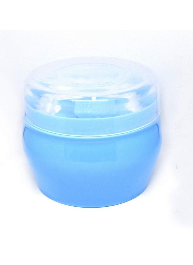 The Little Lookers Portable Baby Skin Care Baby Powder Puff With Box Holder Container For New Born And Kids For Baby Face And Body (Blue')  - Image 1