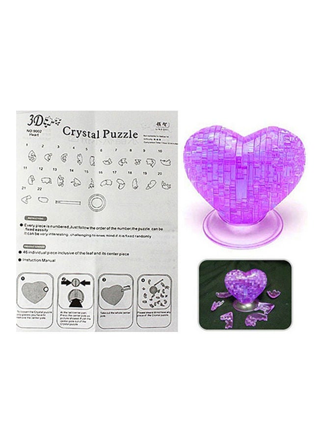 NIBEMINENT Heart Shaped 3D Crystal Puzzle - Image 3