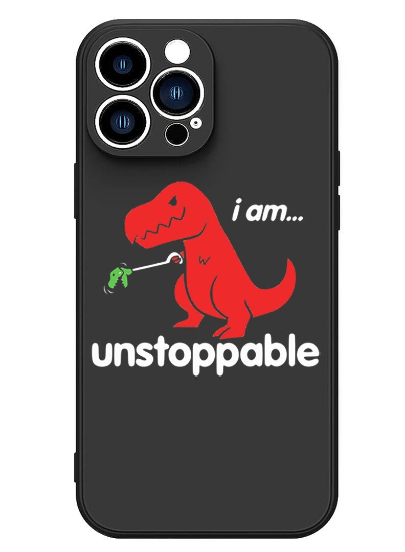 Theodor Protective Slim Fit Case Liquid Silicone Cover with Full Body Protection Anti-Scratch Shockproof Case For iPhone 13 Pro Black  - I dont sweat I sparkle black copy - Image 1