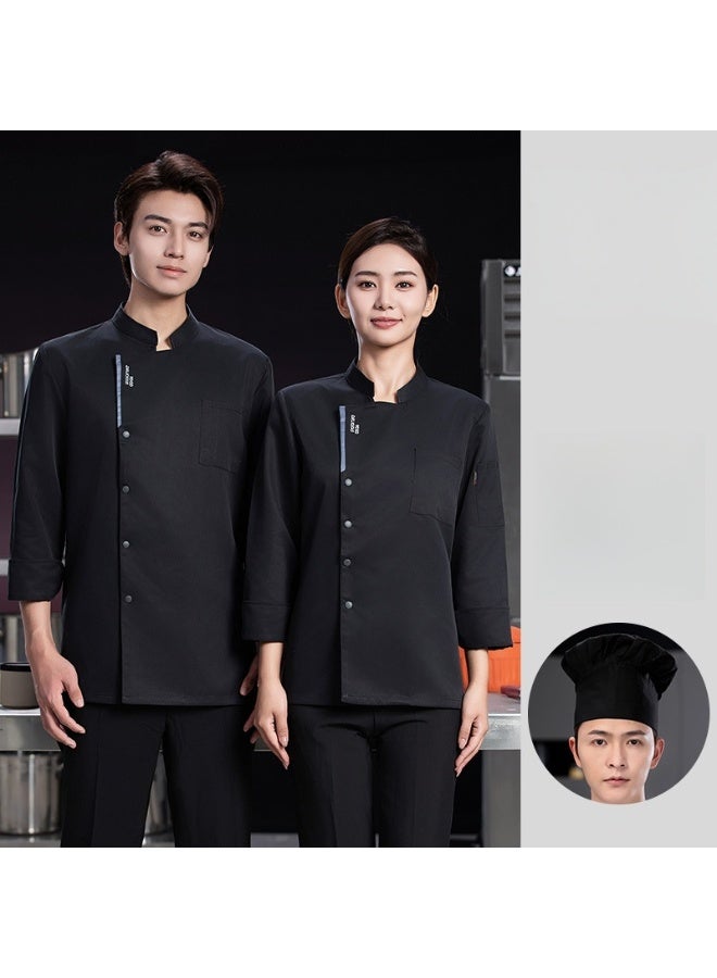 KUYING New Chef Workwear Top+Hat Set - Image 1