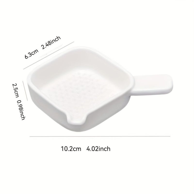 Home Seasoning Dish Hot Pot Dipping Sauce Bowl Side Dish Plate Ginger Garlic Grinder Quantity 1 - Image 3