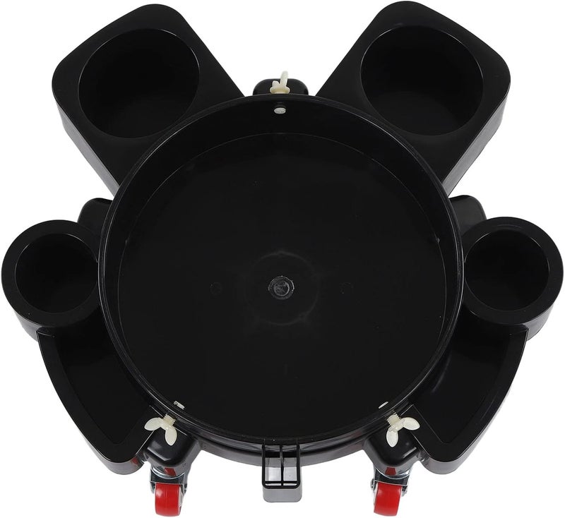 Rolling Bucket Dolly, Black Multifunctional Rolling Dolly for Car Detailing Wash with 5 Heavy Duty Swivel Casters - Image 5