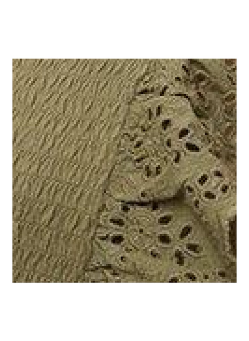 DOROTHY PERKINS - Khaki Shirred Broderie Trim Vest - Image 1